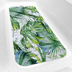 Green Bathtub Mat Non Slip, 40x16 inch Bath and Shower Safety Mats, Watercolor - Image 4