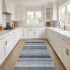 Nakagishi Boho 2x6 Runner Rug Machine Washable Rugs Non Slip Denim Blue by NakagishiAreaRug