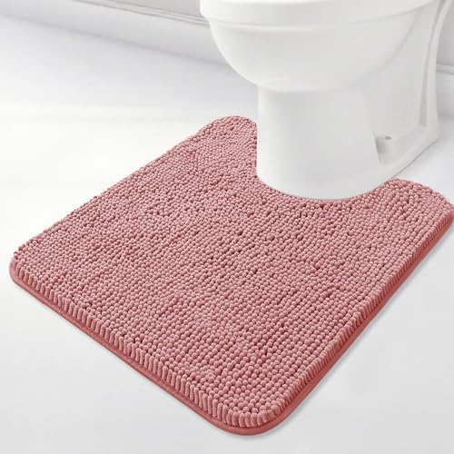 BOANKODU Toilet Rugs U-Shaped, Machine Washable, Bath Mats by BOANKODU