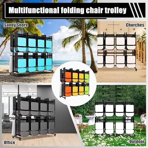 Albott Folding Chair Rack for 12 Tables or 112 Chairs - Image 5