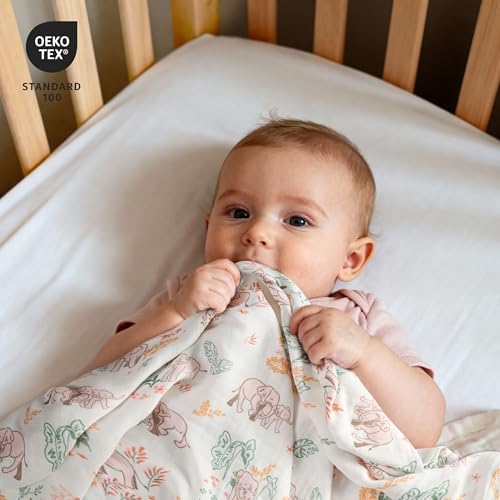 GLLQUEN BABY Muslin Swaddle Blankets 4Pk Receiving Blanket Large 35" x 40" - Image 2