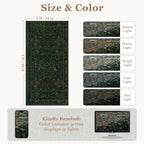 Whimsical Woodland Floral Animal 2x4 Entryway Rug, Washable Non Slip Thin Small - Image 2