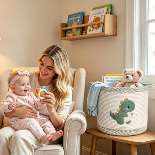 Cute Nursery Bin, Baby Toy Organizer, Storage Basket - Image 3