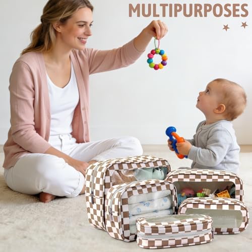 YOPCDJ 5PCS Diaper Bag Organizer Pouch Set, TSA Approved Toiletry Bag - Image 3