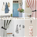 TONIAL Curtain Holdbacks, Small Cap Finials - Image 5