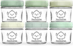 KeaBabies 6pk 4oz Glass Baby Food Containers by KeaBabies