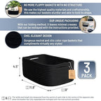 NaturalCozy 11.8"x8"x4.5” Rectangle Storage Baskets - Image 2
