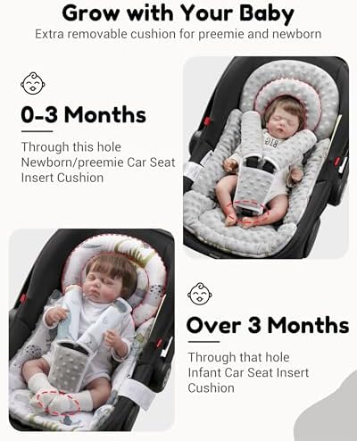 BOMOLOUR Infant Car Seat Insert - Image 4
