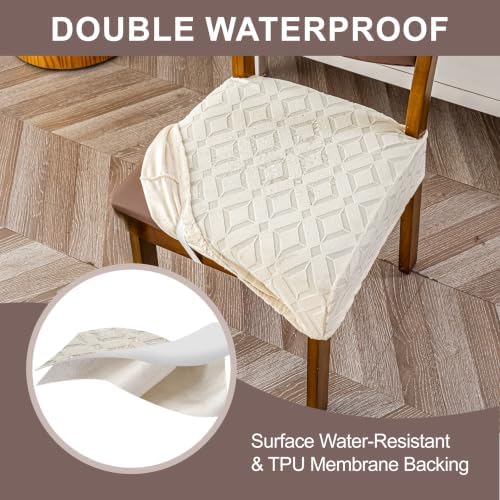 Genina Waterproof Chair Covers Set of 4, Dining Chair Cover - Image 4
