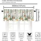 Forest Animal Valance Curtain for Kids Cartoon Nature Green Forest Cute Fox Owl - Image 3