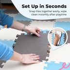 MioTetto Baby Play Mat, Comfortable Playtime Mat – Portable Foam Floor Tiles - Image 6