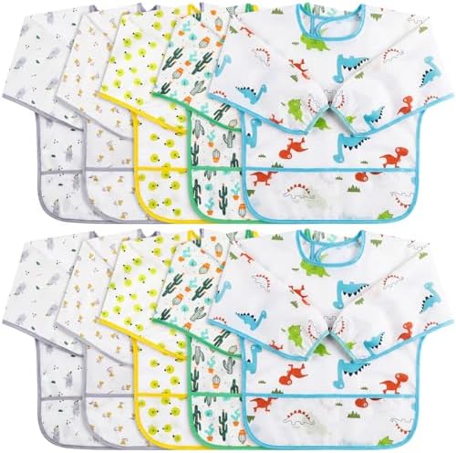 Tarpop Long Sleeve Bibs, Infant Smocks Bulk by Tarpop