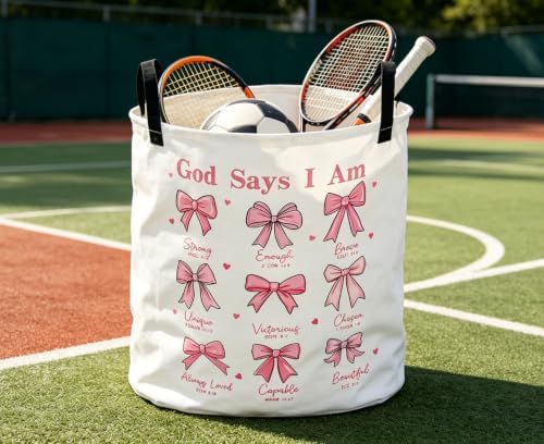 Collapsible Round Storage Basket, Waterproof Soft-Sided Organizer - Image 5