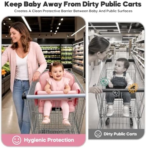 Padded Shopping Cart Cover for Baby - Image 3