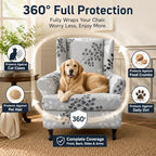 NILUOH Wingback Chair Covers 2-Piece, Armchair Slipcovers - Image 5