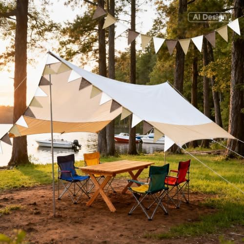 G2PLUS Pre-Strung Triangle Pennant Banner Decorative Flag Garland 36 PCS - Image 6
