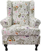 CRFATOP Wingback Chair Covers Wing Armchair Slipcovers by CRFATOP