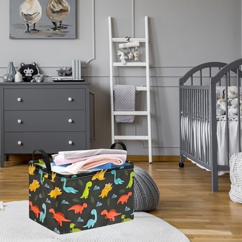 Dinosaur Foldable Storage Basket Baby Gifts Basket Nursery Hamper - Image 4
