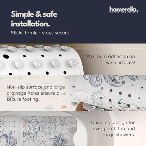 homerella Bathtub Mat Non Slip Kids 40x16 Baby Bath Mat Non Slip Anti Mold - Image 4