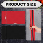 Fullhawl 60 Pcs Red and Black Paper Placemats, Disposable Rectangular Table - Image 5
