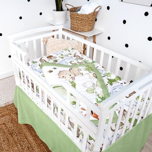 Hahafelt 3 Pcs Dinosaur Baby Crib Bedding Set - Image 5