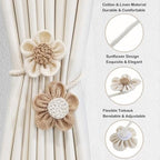 SRG Curtain Tiebacks for Curtains 2 Pack, Decorative Curtain Holdbacks for - Image 3