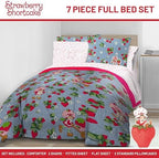 Strawberry Shortcake Full Comforter Set 7 Piece Kids Bedding - Image 2