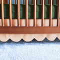 100% Microfiber Scalloped Crib Skirt 28"x 52" by Unknown