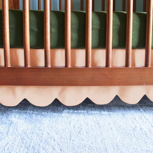 100% Microfiber Scalloped Crib Skirt 28"x 52" by Unknown