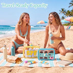 4 Pcs Beach Toiletry Bag Clear Chenille Letter Pouch Diaper Bag Organizer - Image 6