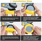 8Pcs Upgrade Luggage Wheel Covers, Travel Accessories - Image 4