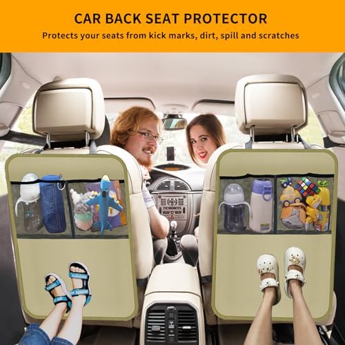 2 Pack Kick Mat Backseat Protector, Back Seat Cover - Image 2
