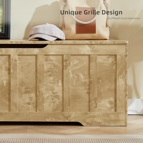 VANKILEY 51.2" Storage Chest Extra Large, Wooden Storage Bench - Image 6