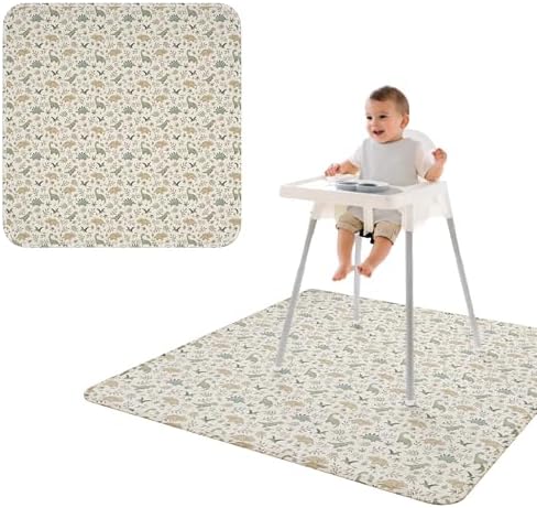 BapronBaby Foliage Dinos Waterproof Splash Mat Catch All Floor Cover by BapronBaby