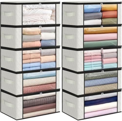 Fab totes 35L Closet Organizers, Foldable Under Bed Storage Containers by Fabtotes