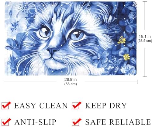 Shower Mat Non Slip, 26.8 x 15.1 Inch Bathtub Mat - Image 4