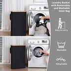 IEGrow Laundry Hamper with Lid, 65L Laundry Basket with Mesh Bags - Image 5