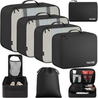 BAGAIL 8 Set Packing Cubes Luggage Packing Organizers by BAGAIL
