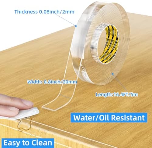 Clear Edge Protector Strip, 1 Pack x 0.8in x 16.4FT - Image 2