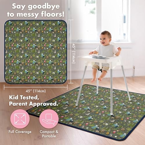 BapronBaby Camping Bears Waterproof Splash Mat Catch All Floor Cover - Image 4