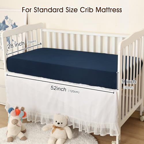 PHF 3 Pack Soft Shark Crib Sheets Fitted, Comfy Breathable Baby Sheets - Image 4