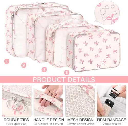 KPX 8 Set Packing Cubes for Travel, Luggage Packing Organizers Accessories - Image 3