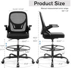Alolo 450lbs Drafting Chair Tall Office Chair - Image 2