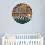 Personalized Wooden Name Sign, Round 3D Nursery Name Sign, Baby Name Sign - Image 4