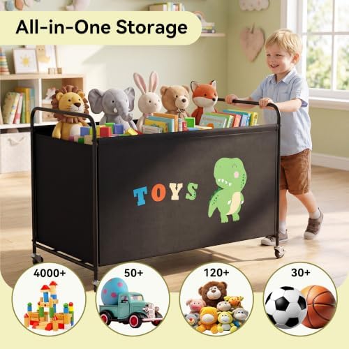 GRANNY SAYS 200L Large Toy Box for Boys, Toy Chest Storage - Image 4