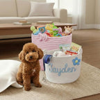 Personalized Dog Toy Storage Basket - Image 6