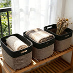3 Pack Woven Baskets, Storage Baskets by HZFTJOY