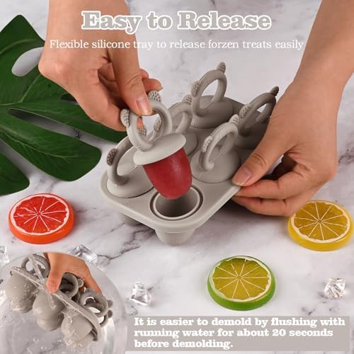 Popsicle Mold Baby Food Storage Container Food Freezing Tray Grey - Image 4
