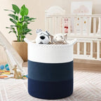 Laundry Hamper for Organizing, 52L Large Laundry Baskets, Cotton Rope Woven - Image 4