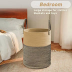 JMvicyroam 80L Cotton Rope Laundry Basket Hamper - Image 4
